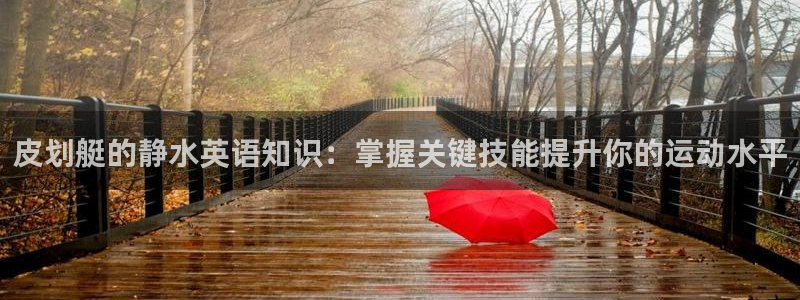 球皇nba体育在线直播：皮划艇的静水英语知识：掌握关键技能提升你的运动水平