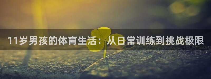 球皇体育：11岁男孩的体育生活：从日常训练到挑战极限